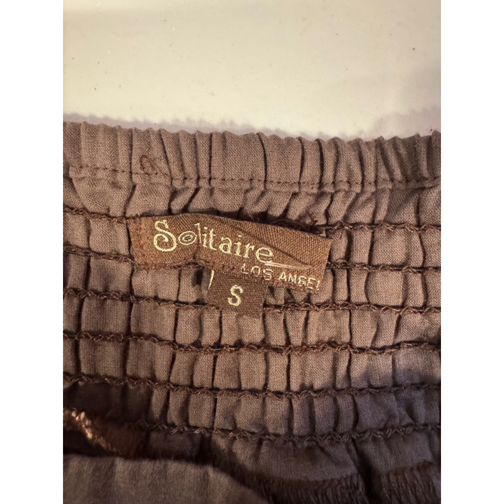 Solitaire Los Angeles Skirt Size S Brown - Picture 5 of 10
